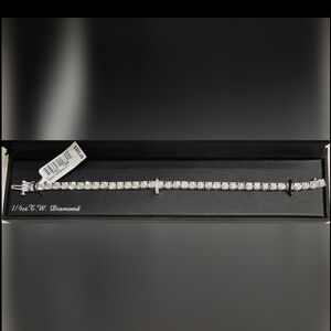 1/4 Cart Diamond Sterling Silver 7" Inch Tennis Bracelet NWT $305
